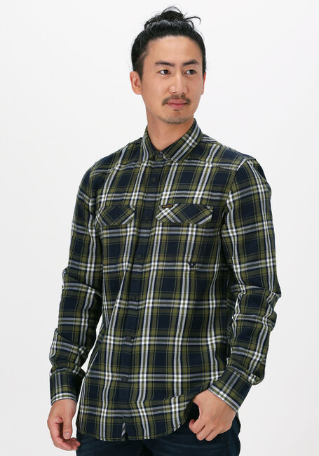 Groene PME LEGEND Casual overhemd LONG SLEEVE SHIRT TWILL - large