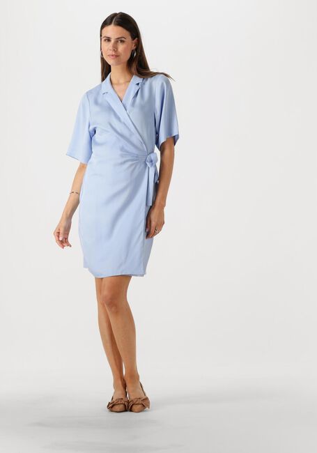 Lichtblauwe ANOTHER LABEL Mini jurk MILOU DRESS S/S - large