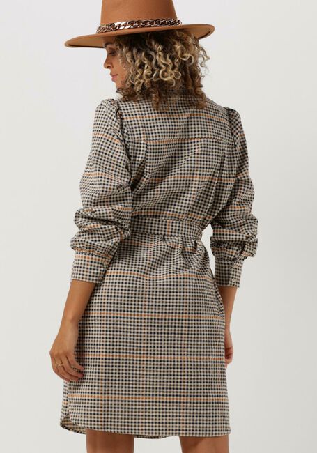 Beige OBJECT Midi jurk JANDRIA L/S SHIRT DRESS 123 - large
