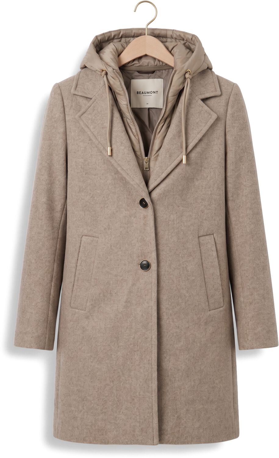 BEAUMONT Dames Jassen Elvira Coat Beige