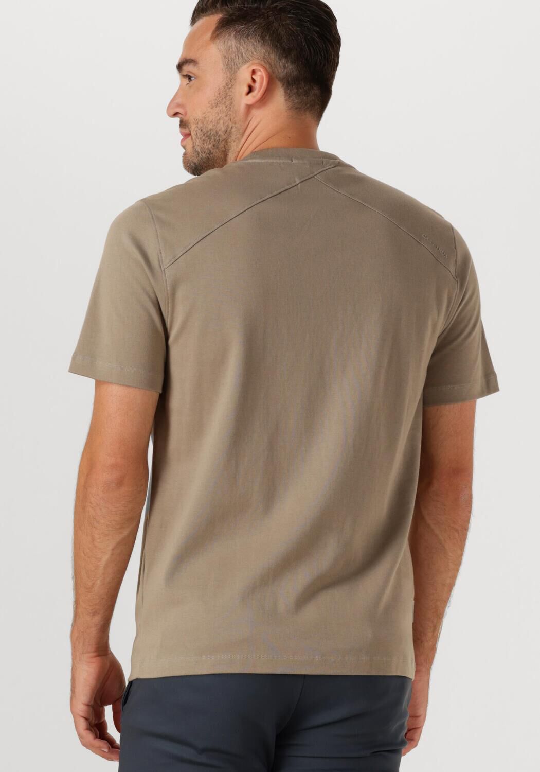 CAST IRON Heren Polo's & T-shirts Regular Fit Interlock Beige