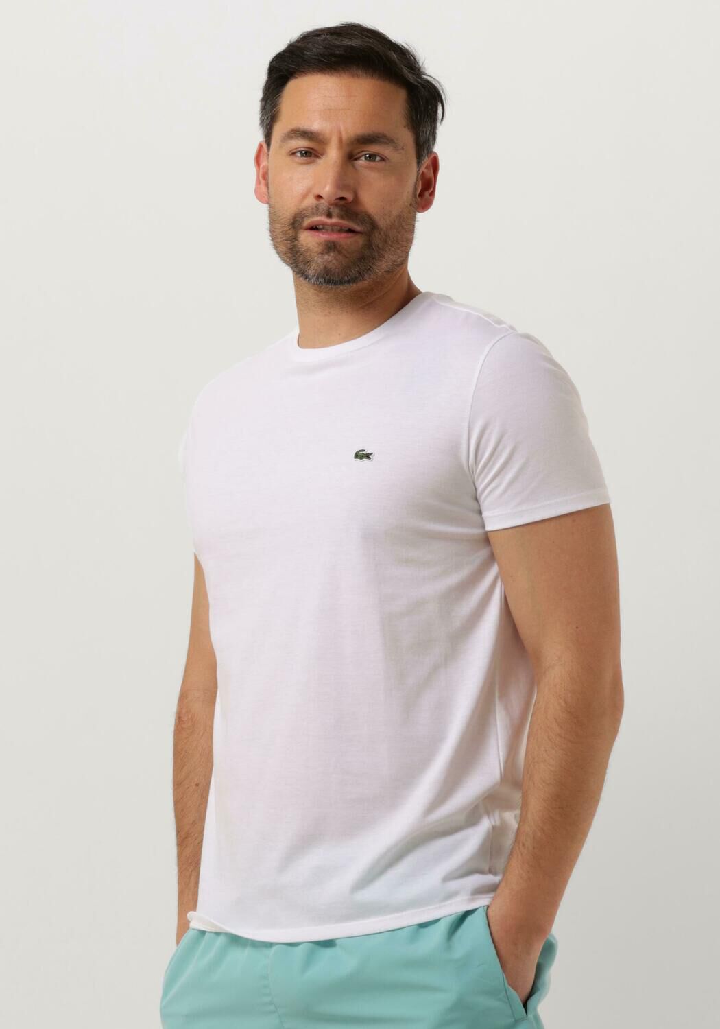 Lacoste white shirt mens outlet