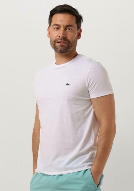 Witte LACOSTE T-shirt 1HT1 MENS TEE-SHIRT 12 - large
