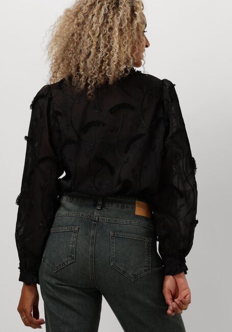 Zwarte MINUS Blouses PIPER V-NECK BLOUSE - large