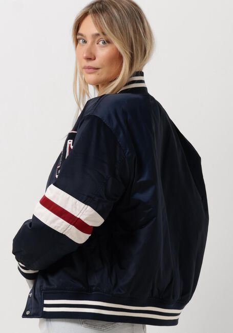 Blauwe TOMMY JEANS Jack TJW LETTERMAN SATIN - large