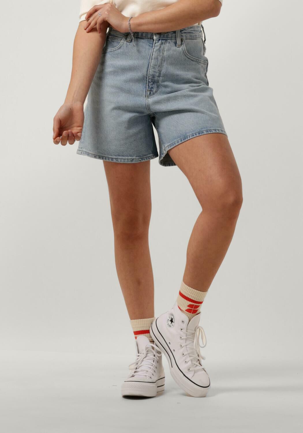 LEE Dames Jeans Stella Short Blauw