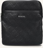 Zwarte GUESS Schoudertas ESCAPE TOP ZIP CROSSBODY FLAT - medium