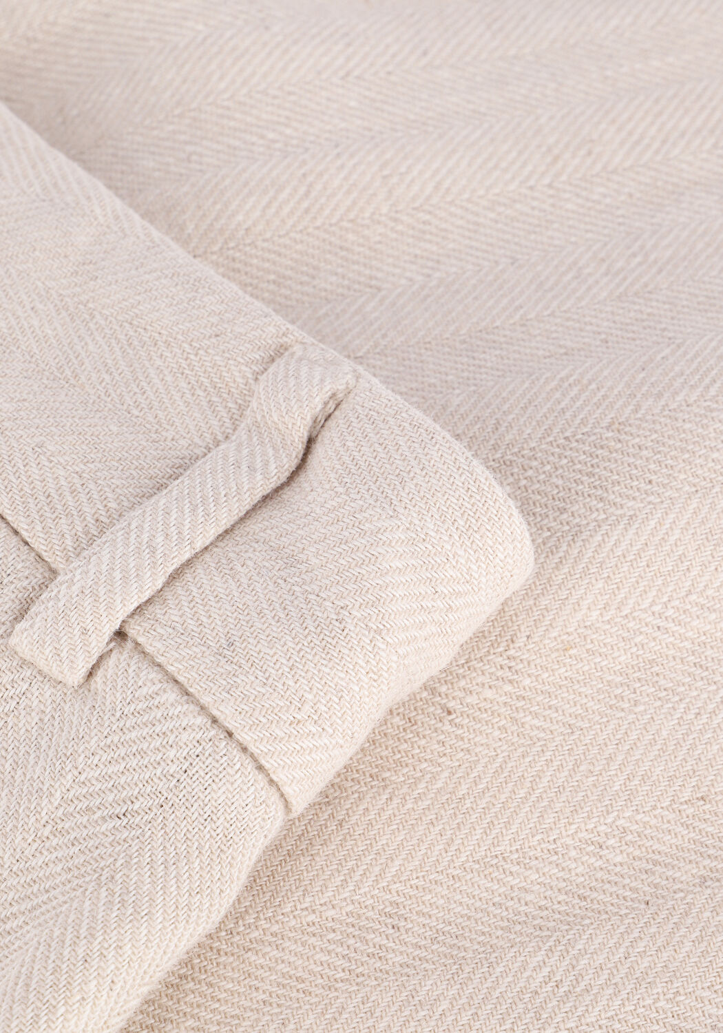 Zand CO'COUTURE Wijde broek LINEN FLARE PANTS - large