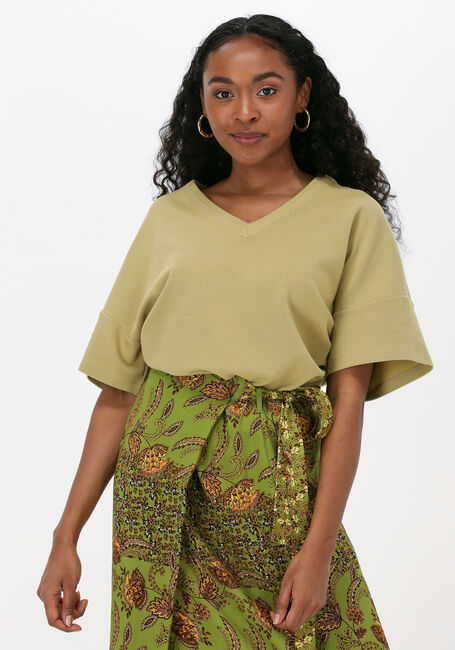 Gouden VANILIA Top V NECK RIB - large