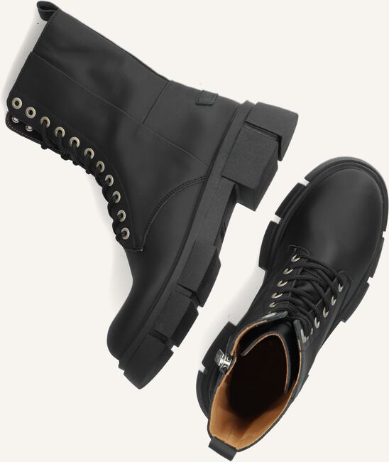 Zwarte SHABBIES Veterboots 185020047 Zwarte SHABBIES Veterboots 185020047 - large