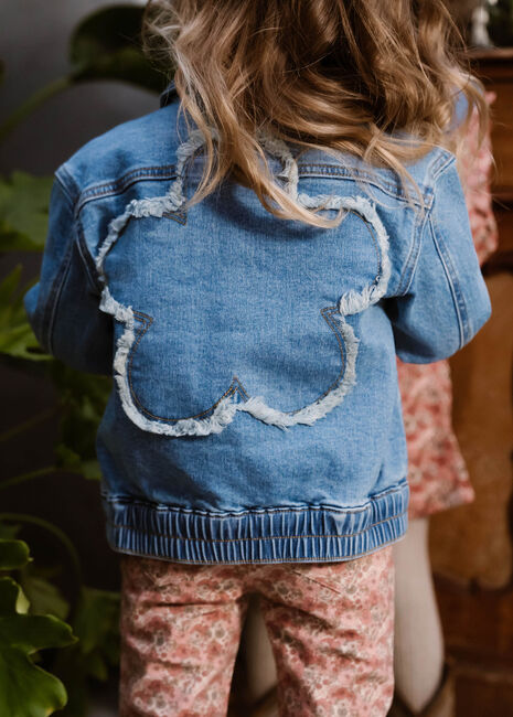 Blauwe DAILY7 Spijkerjas OVERSIZED DENIM JACKET FLOWER Blauwe DAILY7 Spijkerjas OVERSIZED DENIM JACKET FLOWER - large