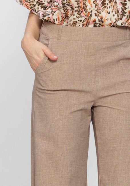 Zand STUDIO ANNELOES Wijde broek Lexie linen look trousers - large