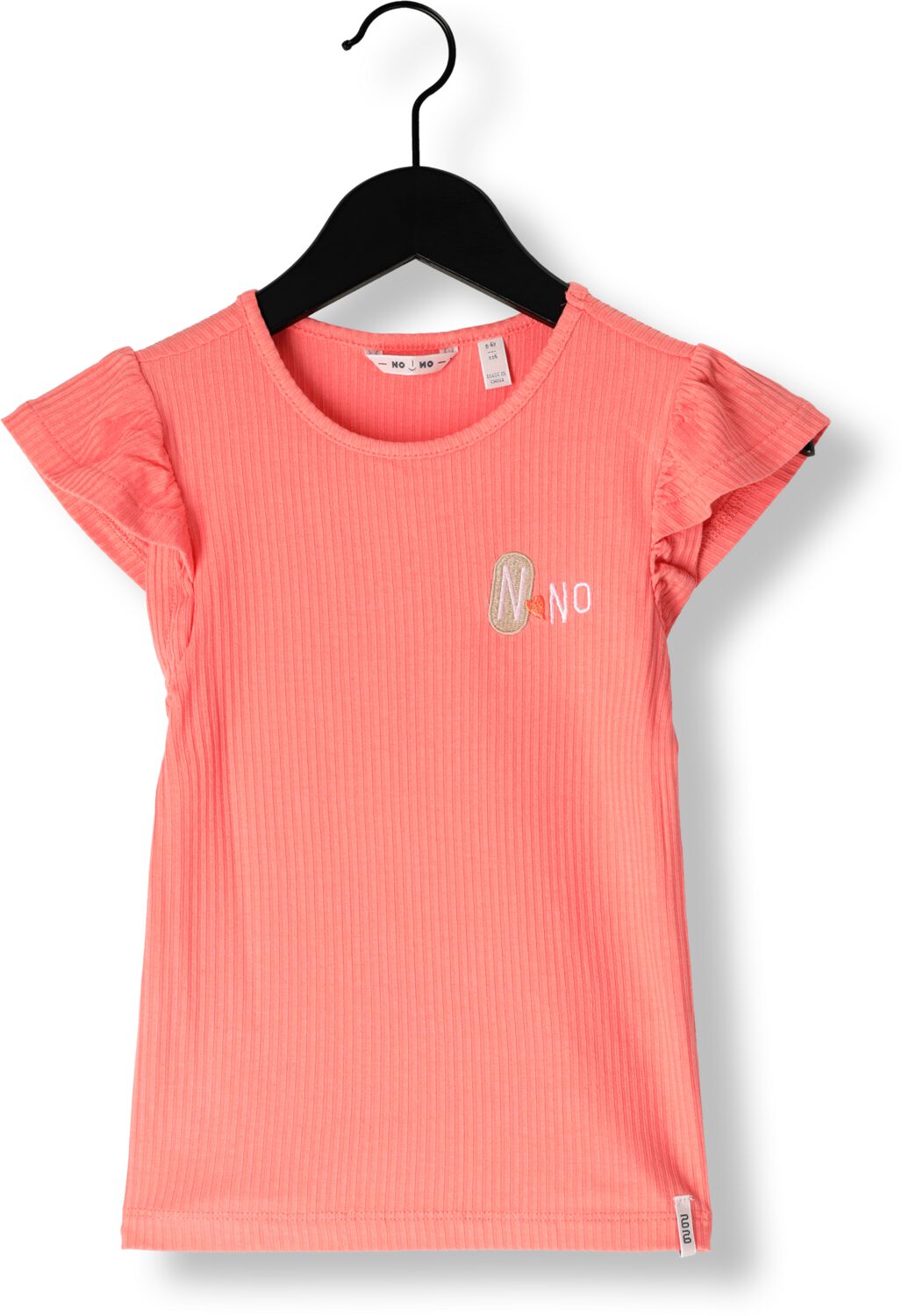 NONO Meisjes Tops & T-shirts Kesta Rib Top Koraal