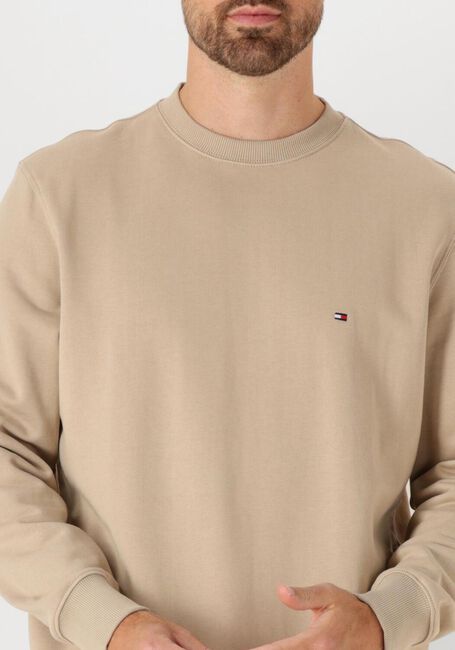 Khaki TOMMY HILFIGER Trui ESSENTIAL TERRY CREWNECK - large