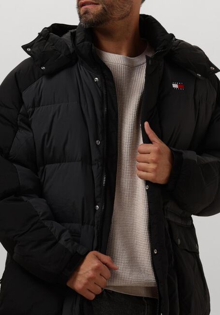 Zwarte TOMMY JEANS Gewatteerde jas TJM TWO TONE PARKA - large