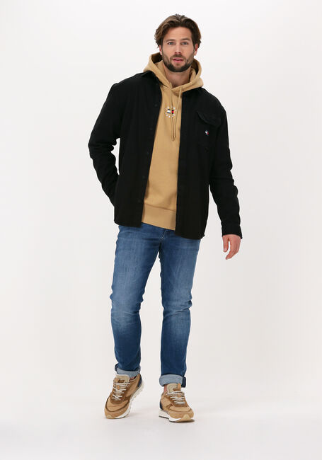 Zwarte TOMMY JEANS Overshirt TJM TRUE BLACK DENIM SHIRT - large