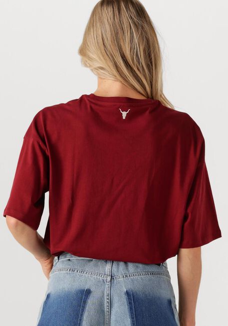 Bordeaux ALIX THE LABEL T-shirt LADIES KNITTED BASIC THE LABEL T-SHIRT - large