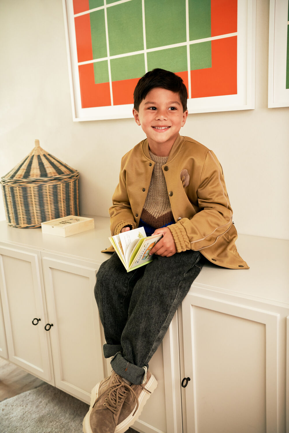 Blauwe AMMEHOELA Trui AM.JOE.03 - large