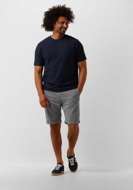 Donkerblauwe SELECTED MEN T-shirt SLHMAURICE STRUCTURE SS O-NECK Donkerblauwe SELECTED MEN T-shirt SLHMAURICE STRUCTURE SS O-NECK - large