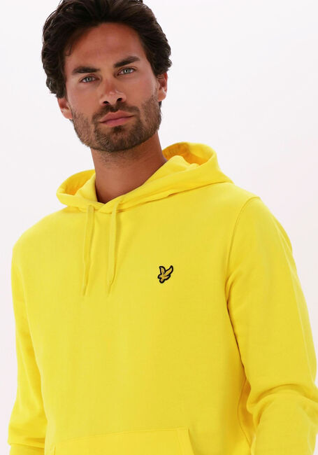 Gele LYLE & SCOTT Truien/vesten PULLOVER HOODIE - large