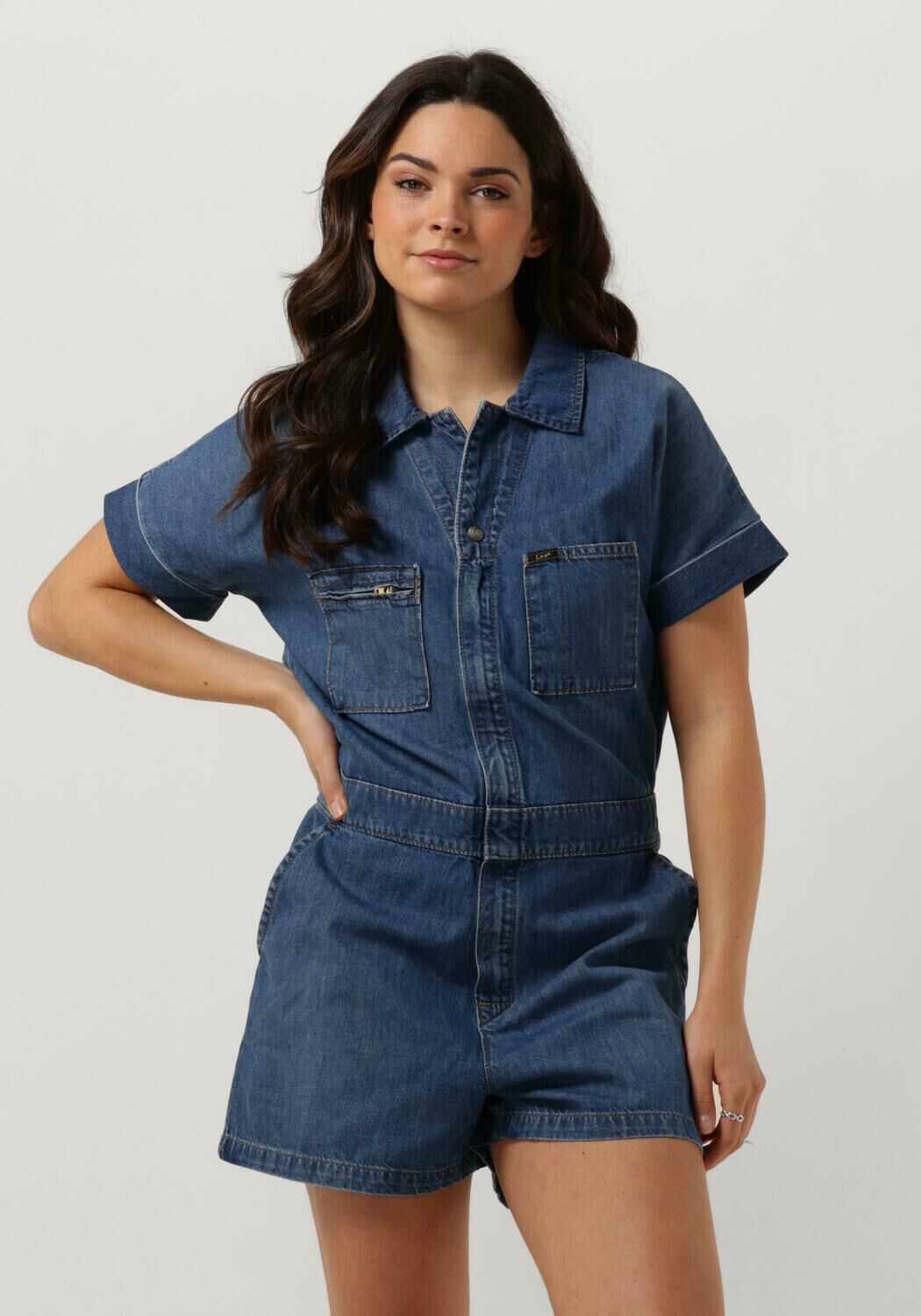 LEE Dames Jumpsuits Short Unionall Own Everything Blauw