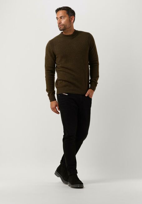 Donkergroene ANERKJENDT Trui AKRICO LAMBSWOOL KNIT - large