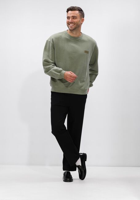 Khaki AMERICAN VINTAGE Sweater PLIZZY CREW - large