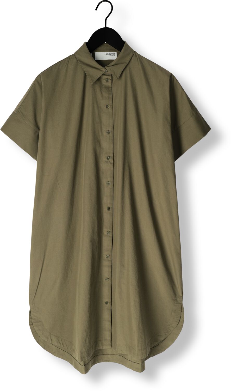 SELECTED FEMME Dames Jurken Slfblair 2 4 Short Shirt Dress Olijf