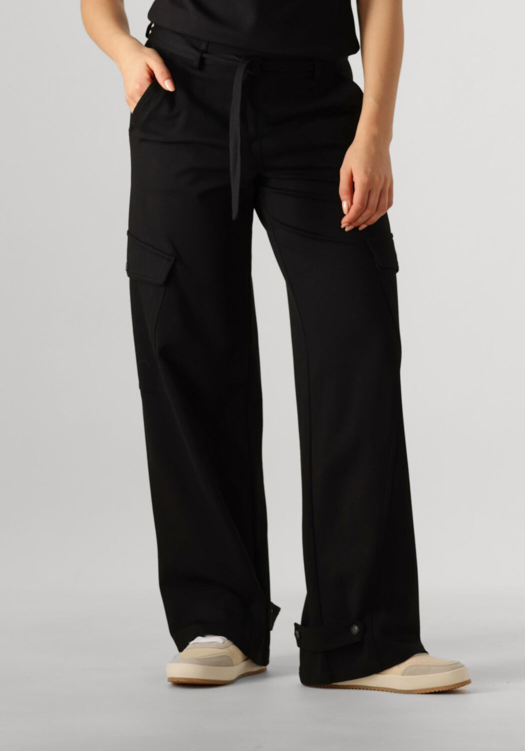 Beaumont Zwarte Cargo Broek Isabel Black Dames