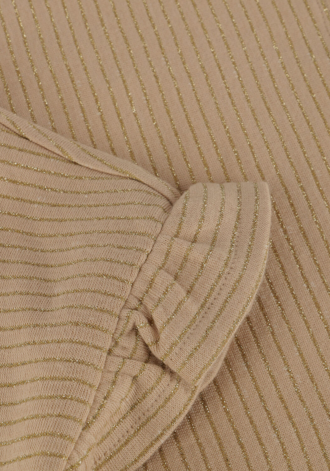 Beige DAILY7 T-shirt T-SHIRT GLITTER STRIPE - large