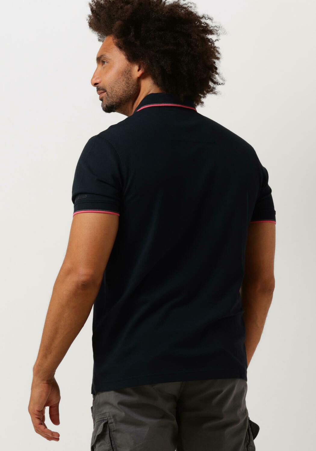 PME LEGEND Heren Polo's & T-shirts Short Sleeve Polo Stretch Pique Package Blauw