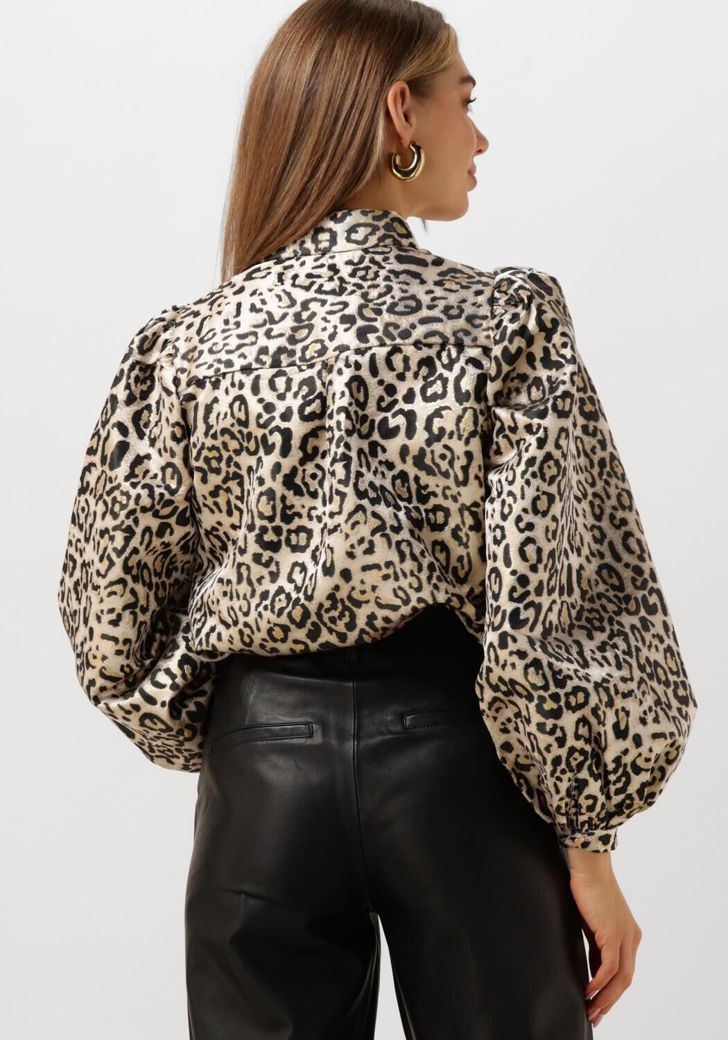 NUKUS Dames Blouses Lettie Blouse Panter Goud