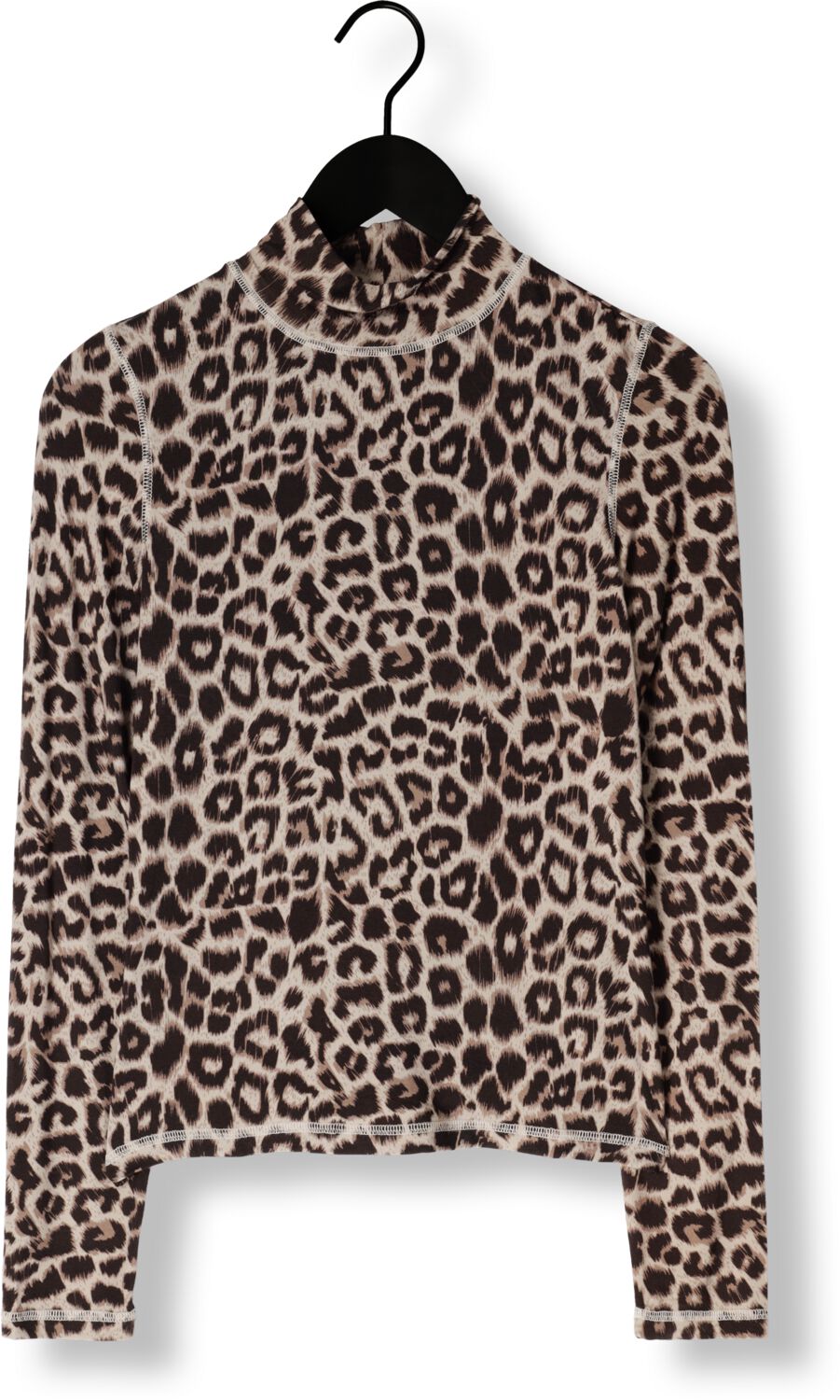 CATWALK JUNKIE Dames Tops & T-shirts Leopard Long Sleeve Bruin