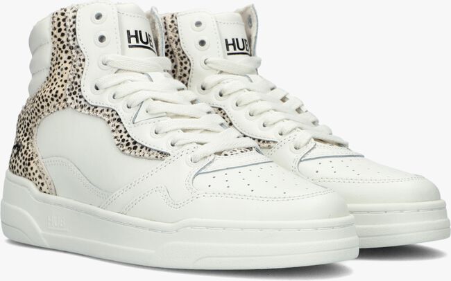 Witte HUB Hoge sneaker GRIP - large