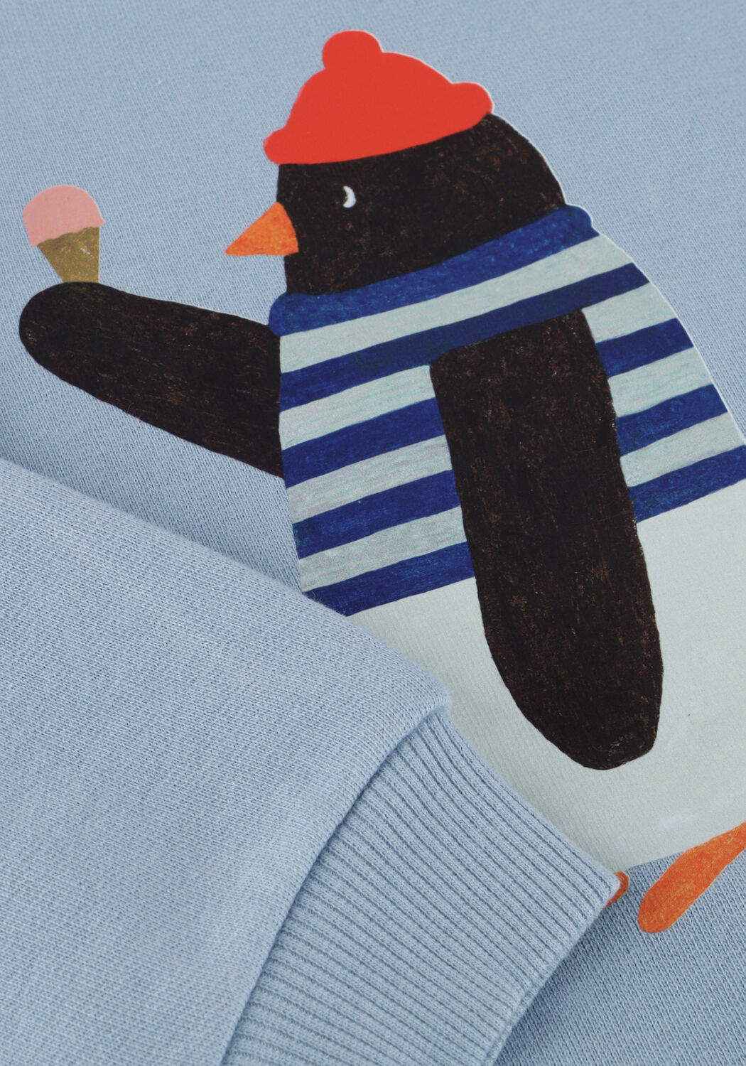 Lichtblauwe DAILY BRAT Sweater WADDLES PINGUIN SWEATER - large