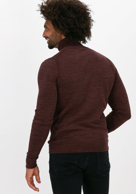 Bordeaux CAST IRON Coltrui ROLL NECK SLIM FIT COTTON HEAT - large
