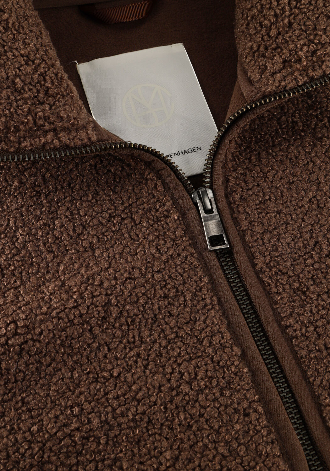 Bruine MSCH COPENHAGEN Teddy jas MSCHLETHA JACKET - large