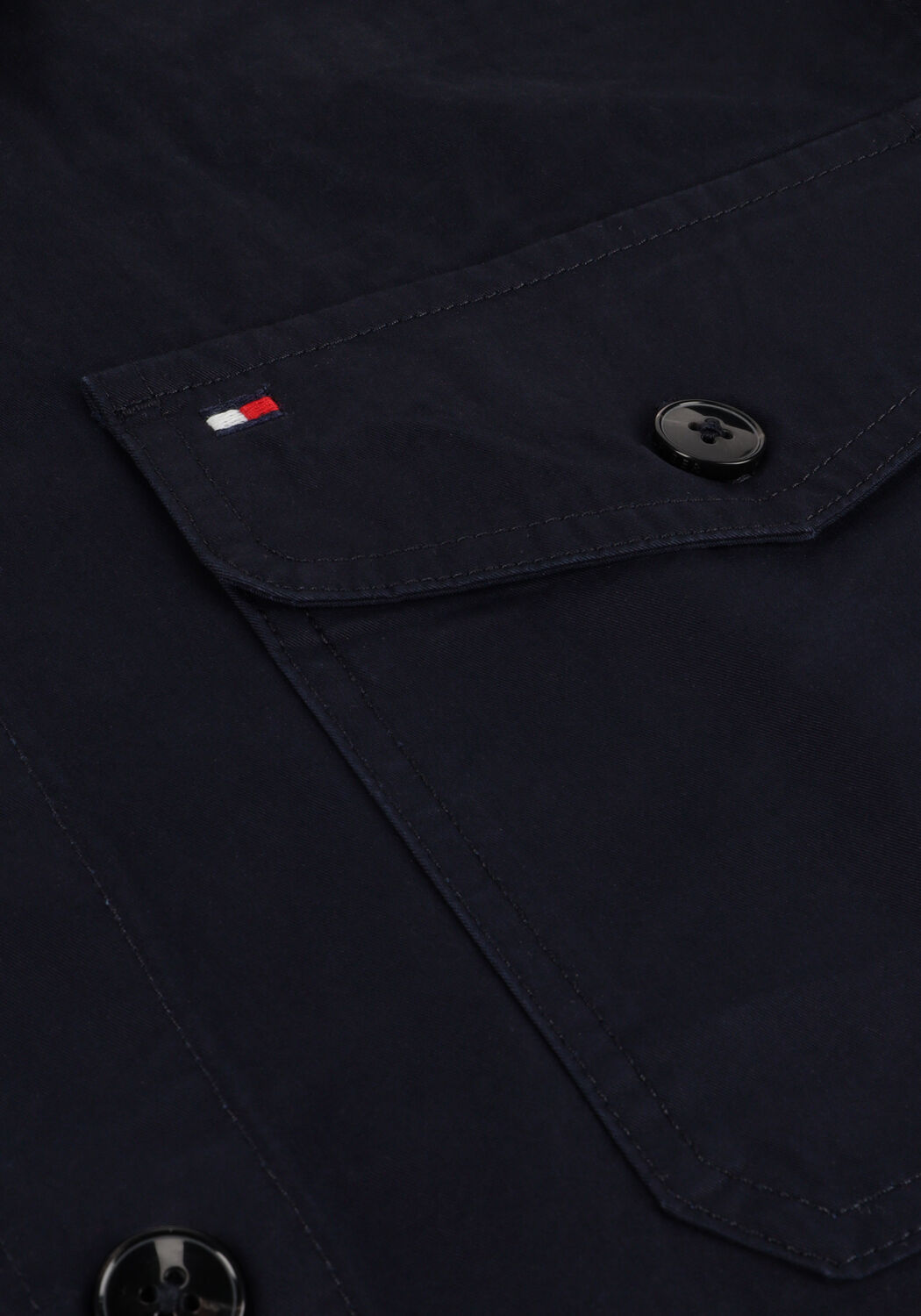 Donkerblauwe TOMMY HILFIGER Overshirts COTTON TWILL SHIRT JACKET - large
