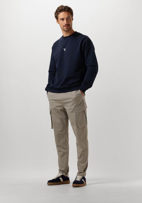 Donkerblauwe PURE PATH Sweater LOOSE FIT SWEATERS CREWNECK305 - large