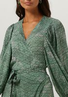 Groene SISSEL EDELBO Maxi jurk ZELDA WRAP DRESS - medium