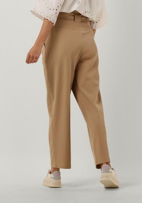 Bruine SCOTCH & SODA Pantalon DAISY - HIGH RISE STRAIGHT LEG PAPERBAG TROUSERS - large