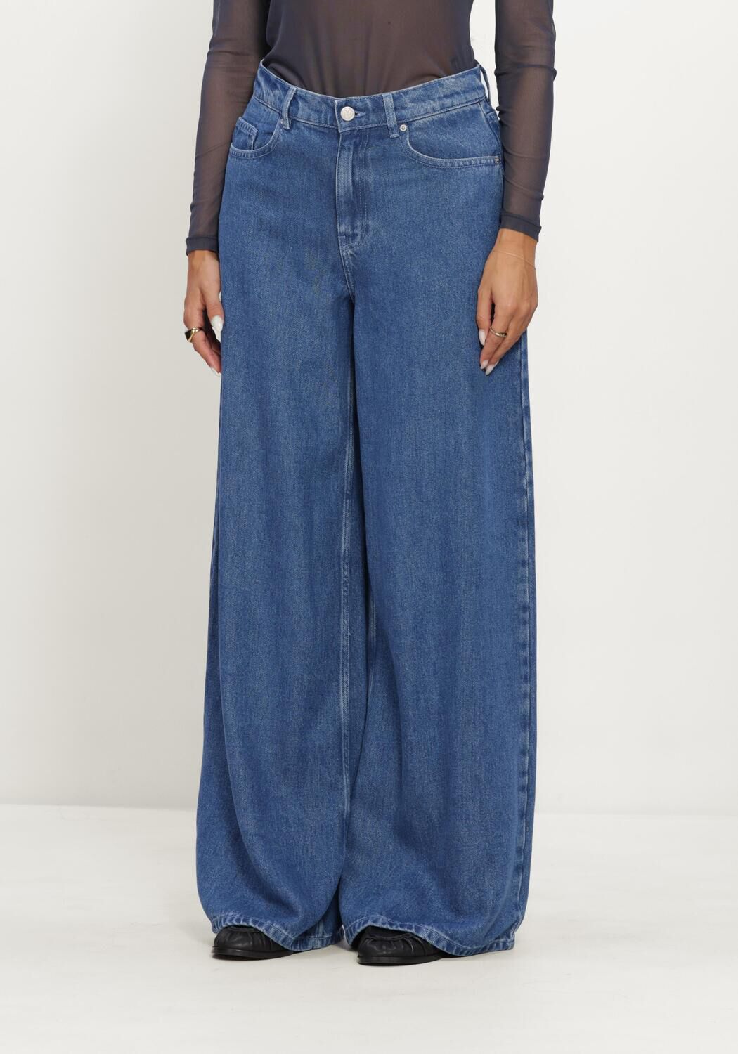 MSCH COPENHAGEN Dames Jeans Mschago Rue Wide Pants Blauw