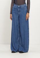 Blauwe MSCH COPENHAGEN Wide jeans MSCHAGO RUE WIDE PANTS