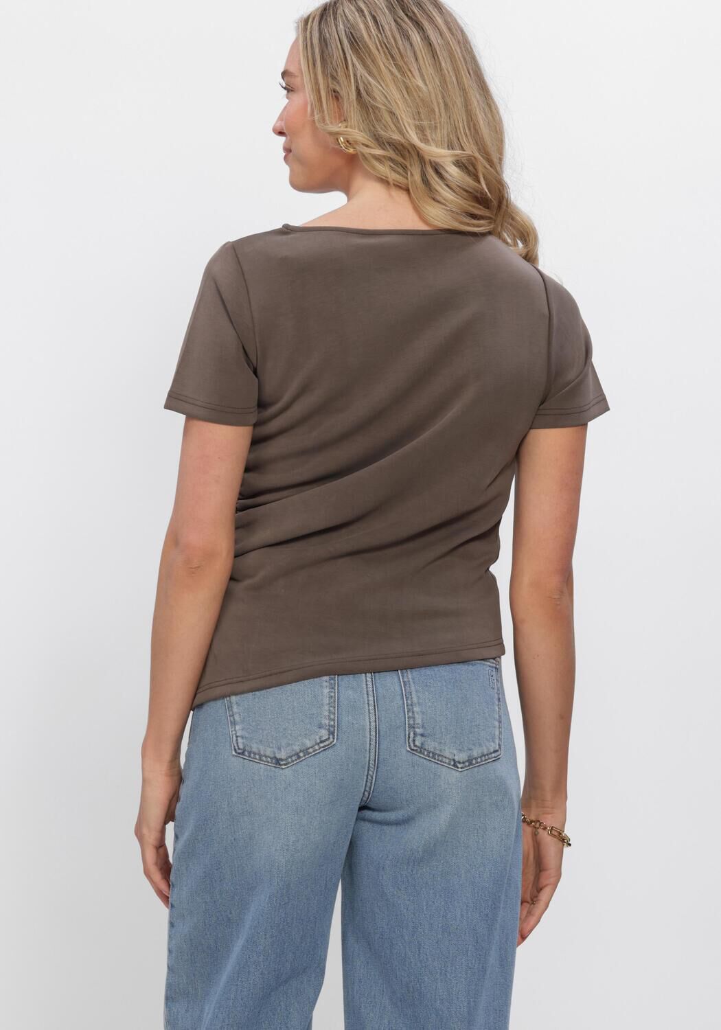 Bruine MY ESSENTIAL WARDROBE T-shirt MWHELLE ASSYMETRIC TEE - large