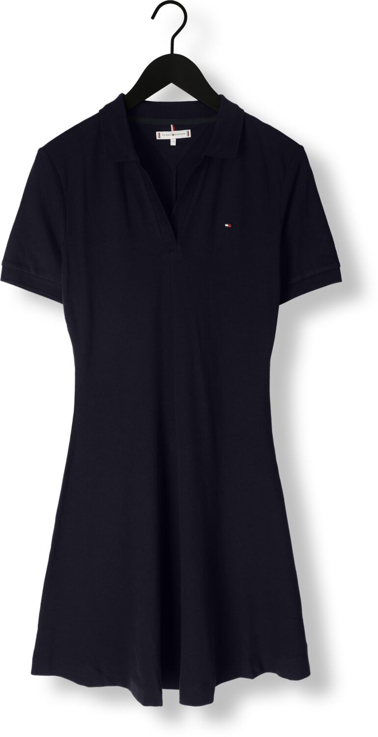 TOMMY HILFIGER Dames Jurken F+f Open Plcktlycll Polo Dress Donkerblauw