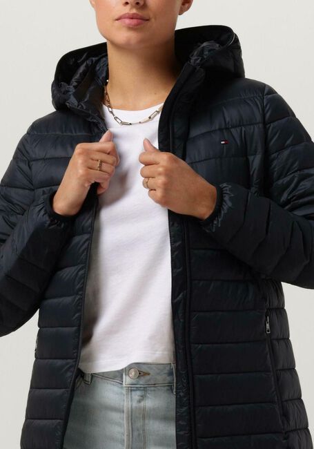 Blauwe TOMMY HILFIGER Gewatteerde jas LW PADDED GLOBAL STRIPE COAT - large