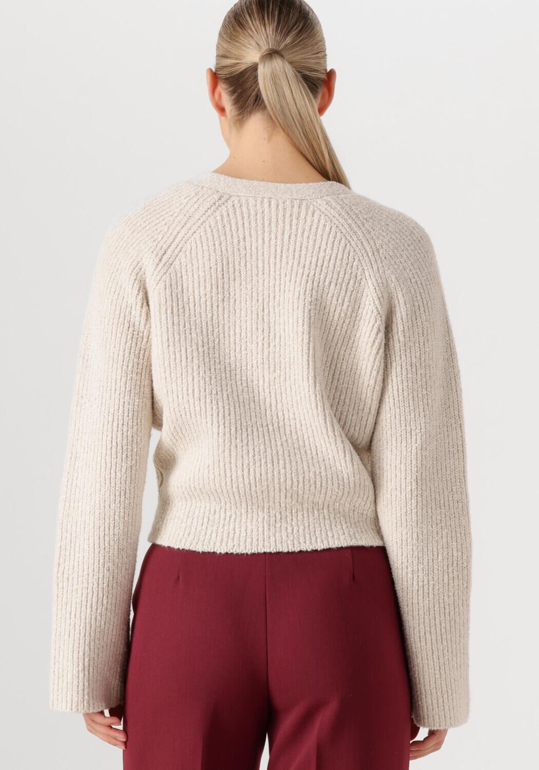 SECOND FEMALE Dames Truien & Vesten Gerda Knit Cardigan Ecru
