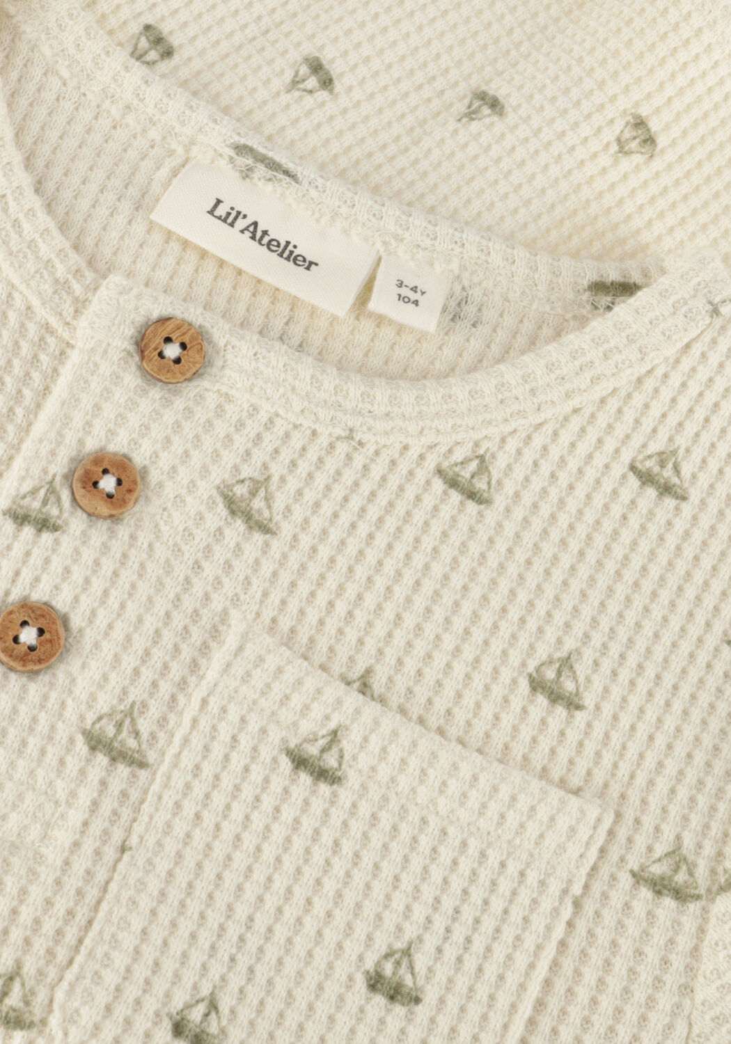 Ecru LIL' ATELIER T-shirt NMMFREDE TOP - large