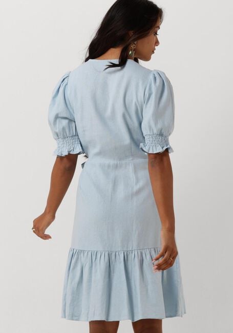 Blauwe Y.A.S. Mini jurk YASFLAXY SS WRAP DRESS - large