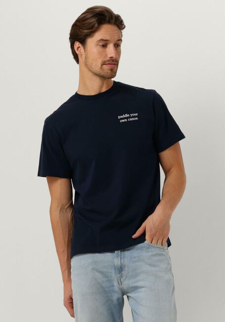 Donkerblauwe FORÉT T-shirt TIP T-SHIRT - large